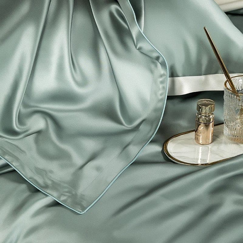 Hair & Skin-Friendly Green Mulberry Silk Bedding — 22-Momme Mulberry Silk, Queen | OEKO-TEX, Hypoallergenic — view 10