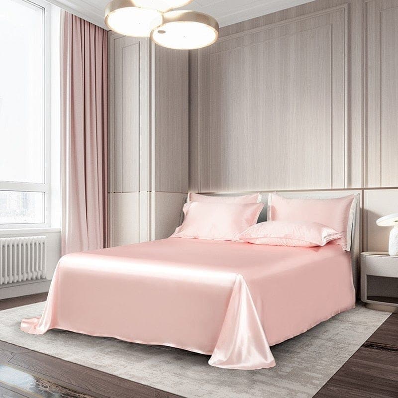 Hair & Skin-Friendly Pink Mulberry Silk Bedding — 22-Momme Mulberry Silk, Queen | OEKO-TEX, Hypoallergenic — view 5