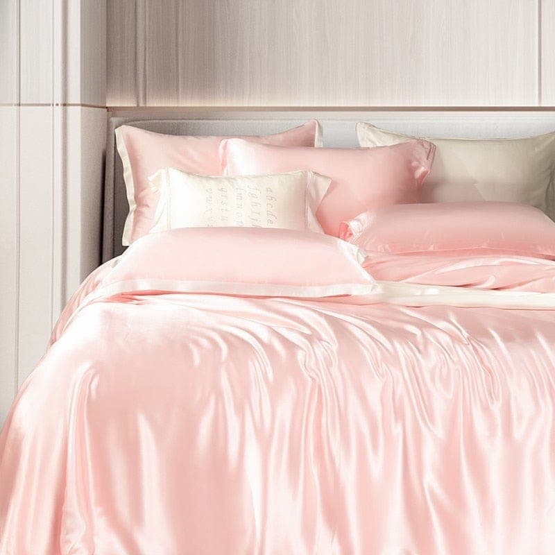 Hair & Skin-Friendly Pink Mulberry Silk Bedding — 22-Momme Mulberry Silk, Queen | OEKO-TEX, Hypoallergenic — view 6