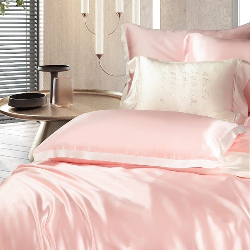 Hair & Skin-Friendly Pink Mulberry Silk Bedding — 22-Momme Mulberry Silk, Queen | OEKO-TEX, Hypoallergenic — view 7