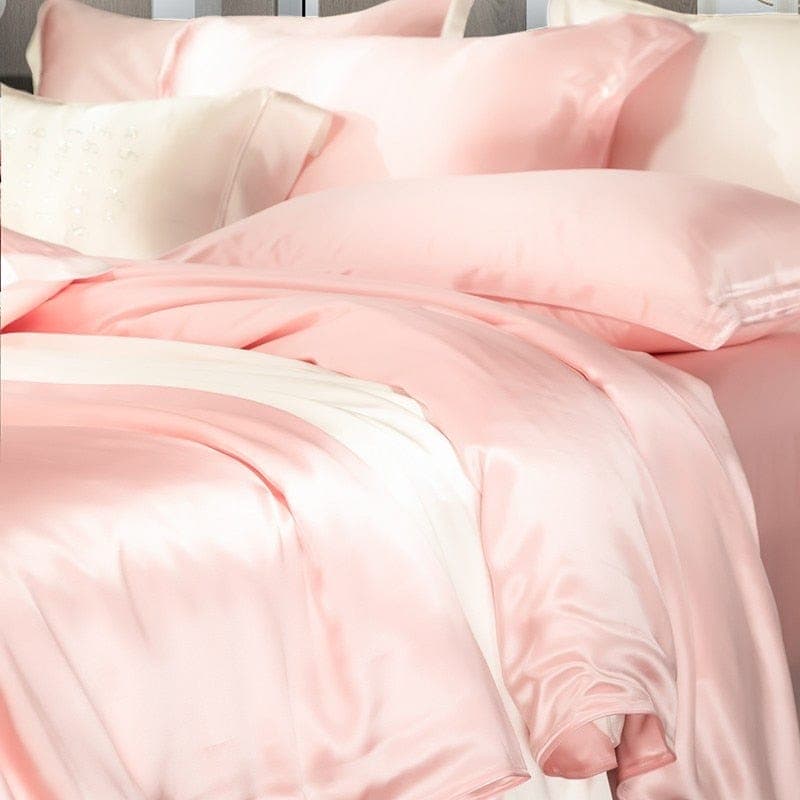 Hair & Skin-Friendly Pink Mulberry Silk Bedding — 22-Momme Mulberry Silk, Queen | OEKO-TEX, Hypoallergenic — view 8
