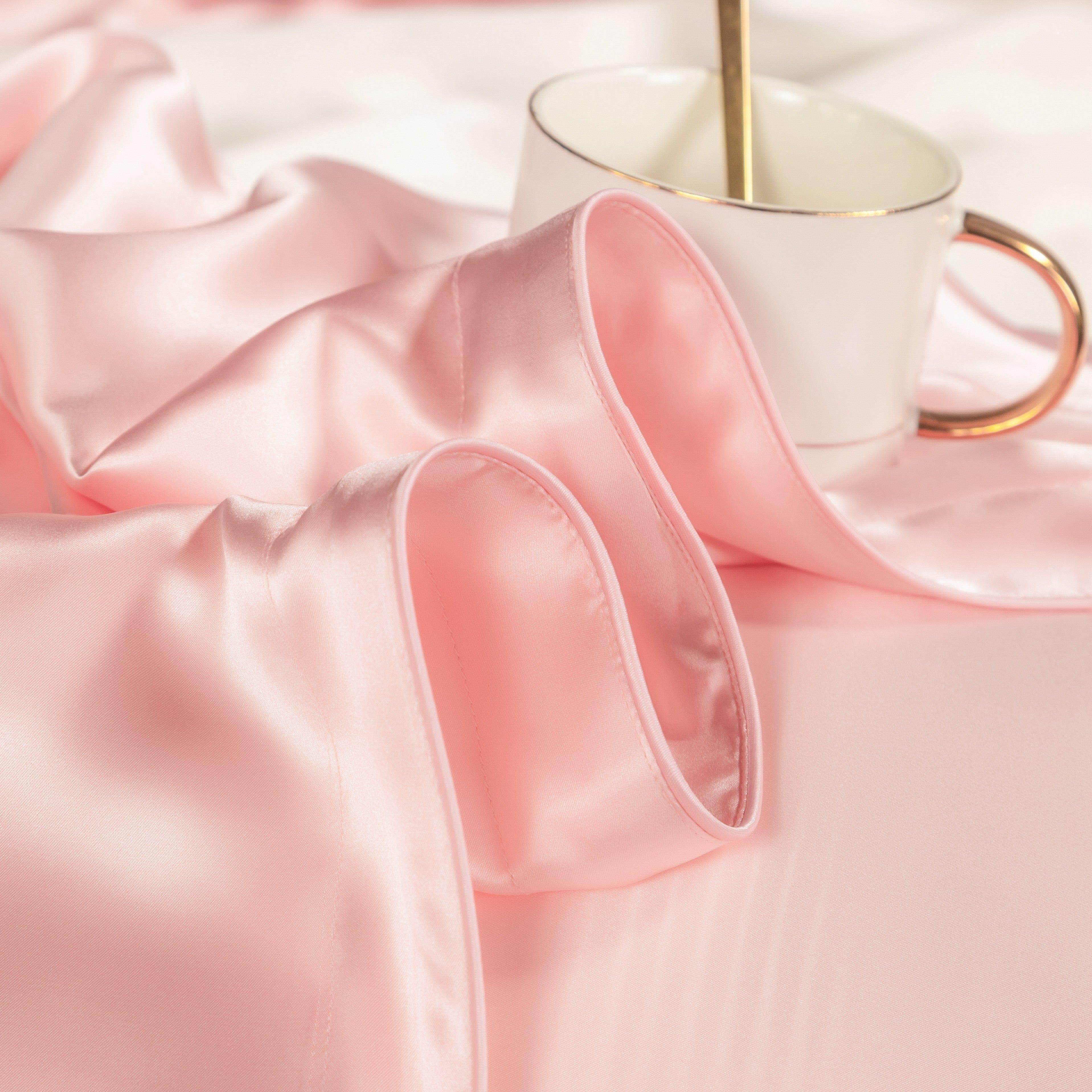 Hair & Skin-Friendly Pink Mulberry Silk Bedding — 22-Momme Mulberry Silk, Queen | OEKO-TEX, Hypoallergenic — view 11
