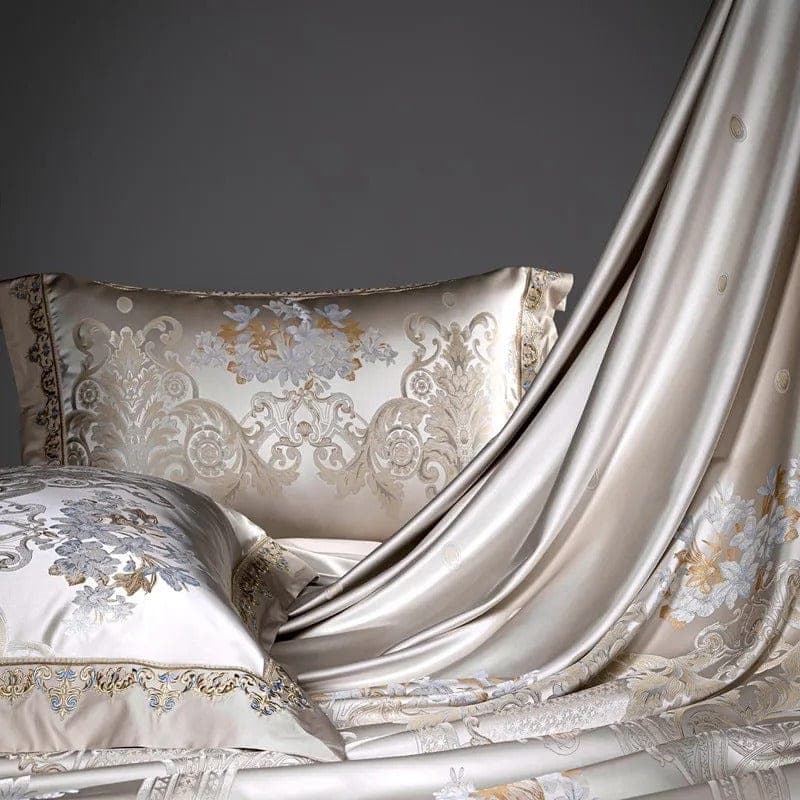 Temperature-Regulating Regal Comfort Duvet Cover — Breathable Lyocell Blend, Queen 90x90in | OEKO-TEX, Machine Washable — view 6