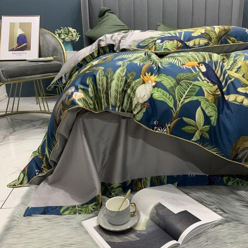 Soft Egyptian Cotton Duvet Cover Set for Luxury Sleep — 600TC, All-Season, Full/Queen/King | Lumuwala — view 5