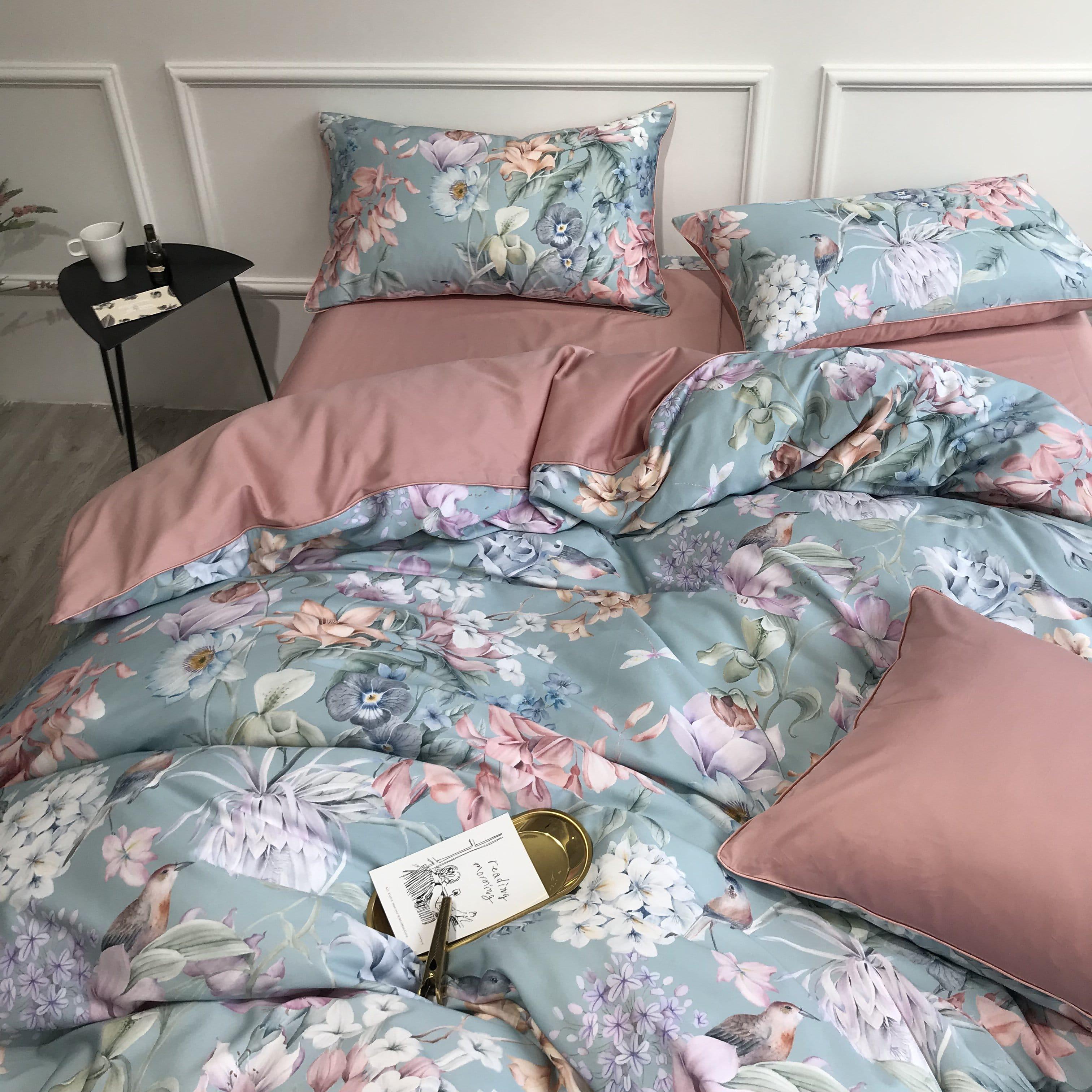 Sunset Blues Duvet Cover Set (Long-staple Sateen Cotton) — view 2