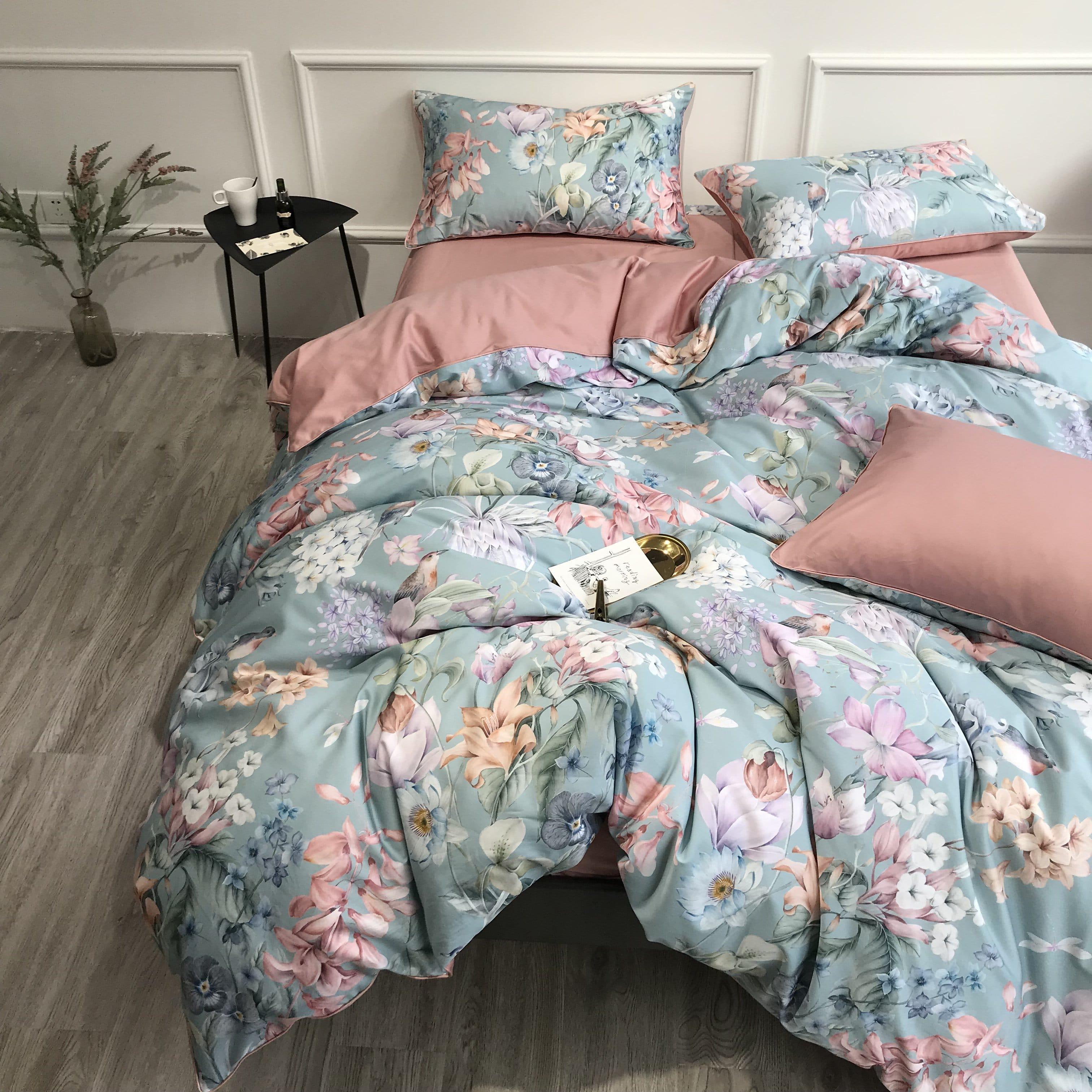 Sunset Blues Duvet Cover Set (Long-staple Sateen Cotton) — view 3