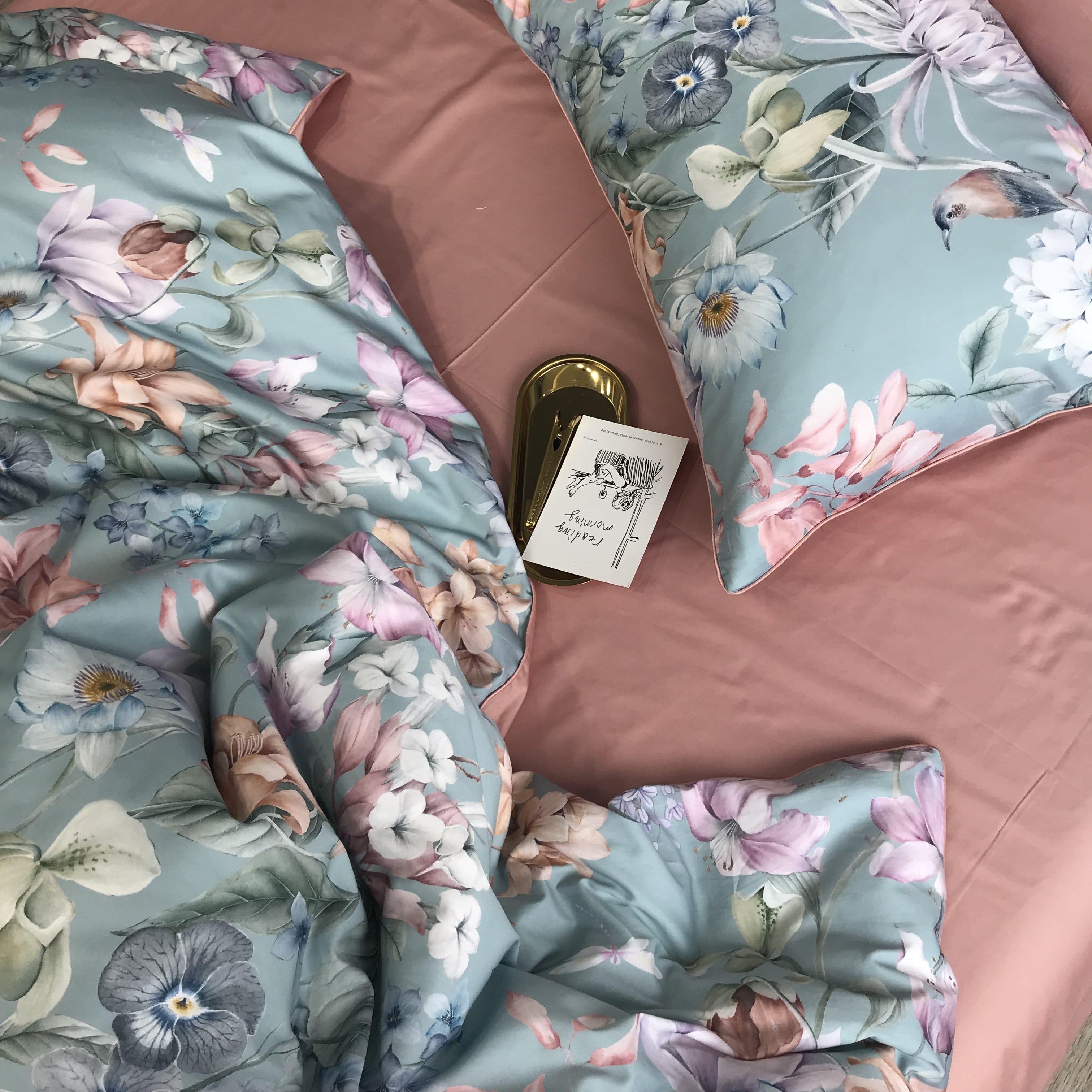 Sunset Blues Duvet Cover Set (Long-staple Sateen Cotton) — view 4