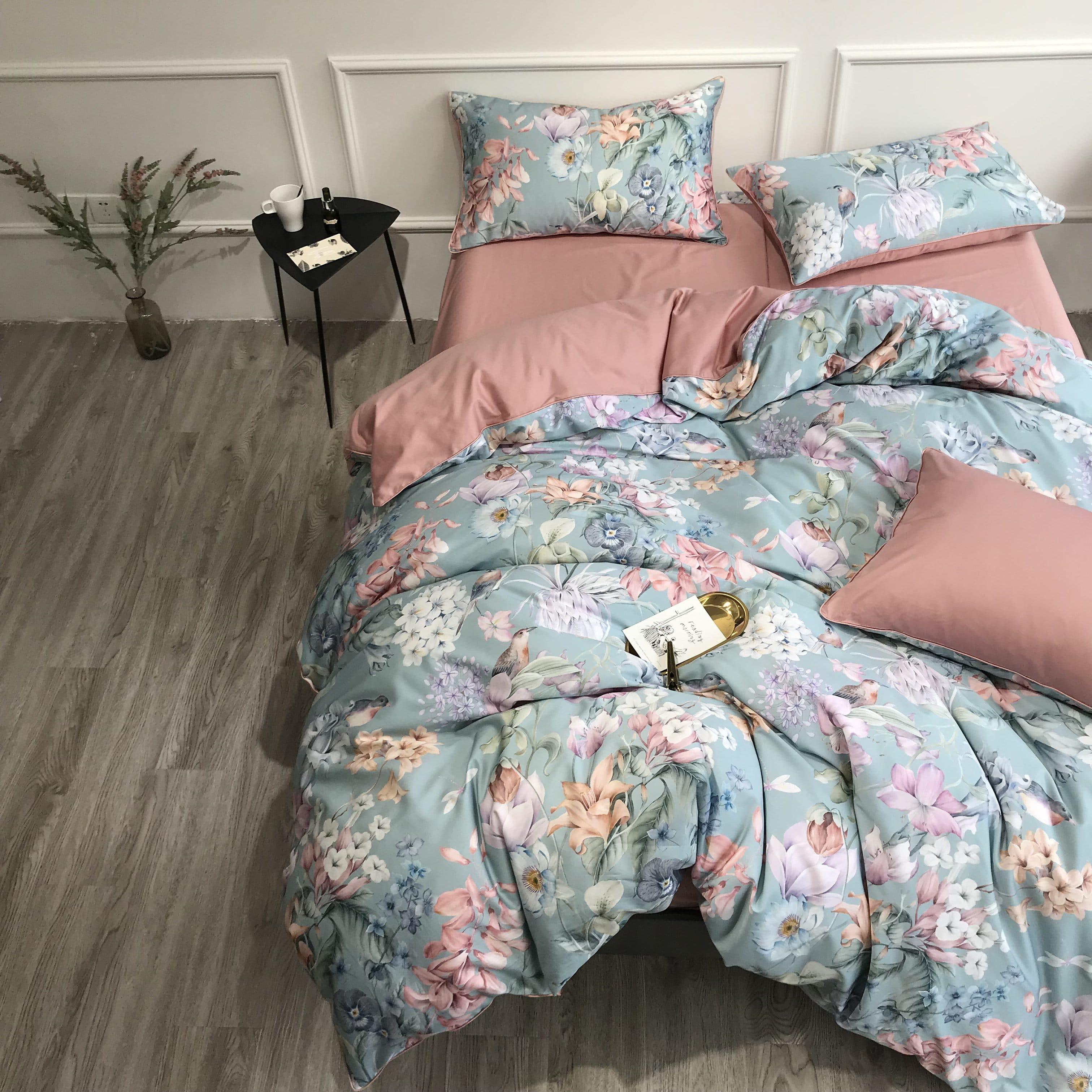 Sunset Blues Duvet Cover Set (Long-staple Sateen Cotton) — view 8