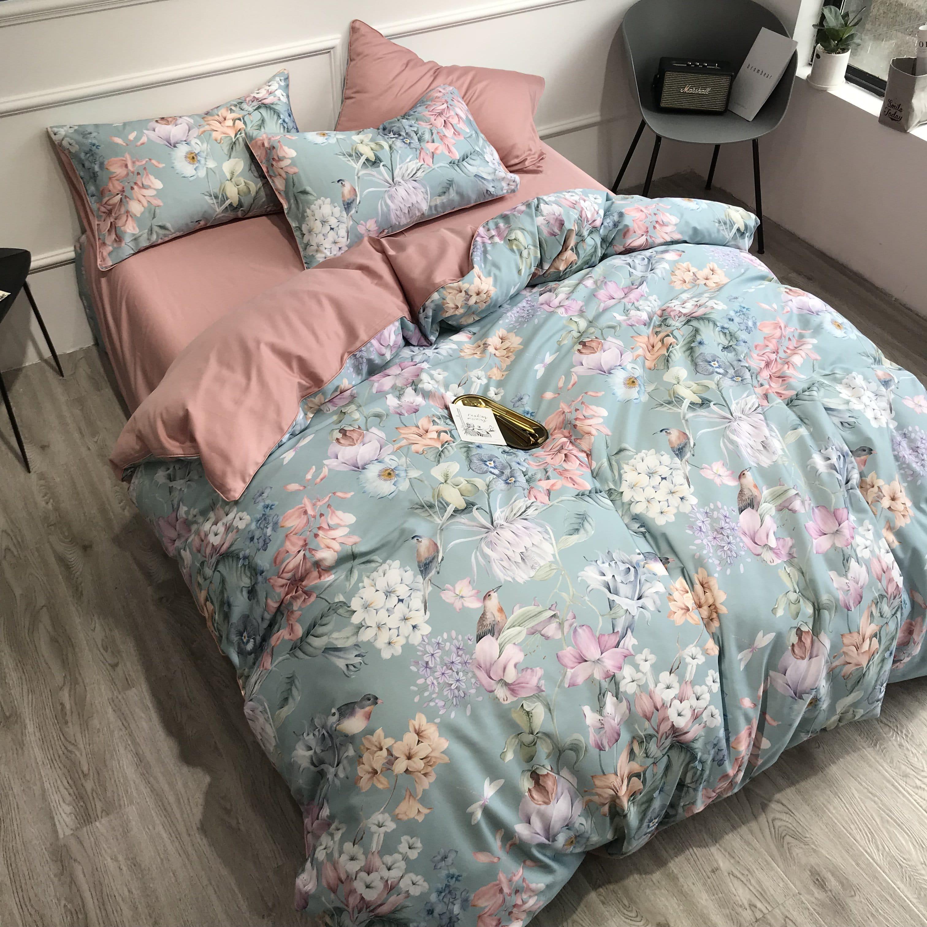 Sunset Blues Duvet Cover Set (Long-staple Sateen Cotton) — view 11
