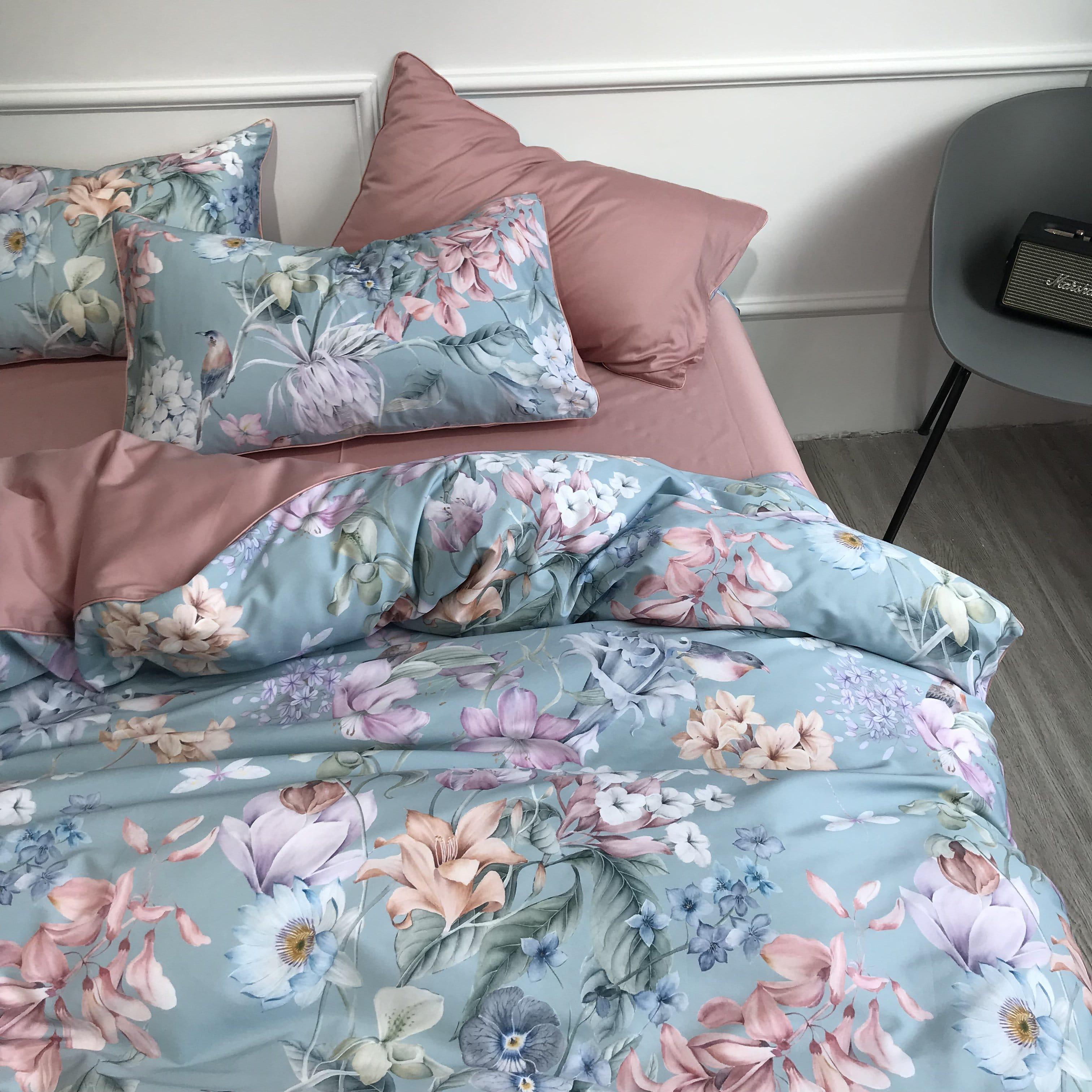 Sunset Blues Duvet Cover Set (Long-staple Sateen Cotton) — view 13