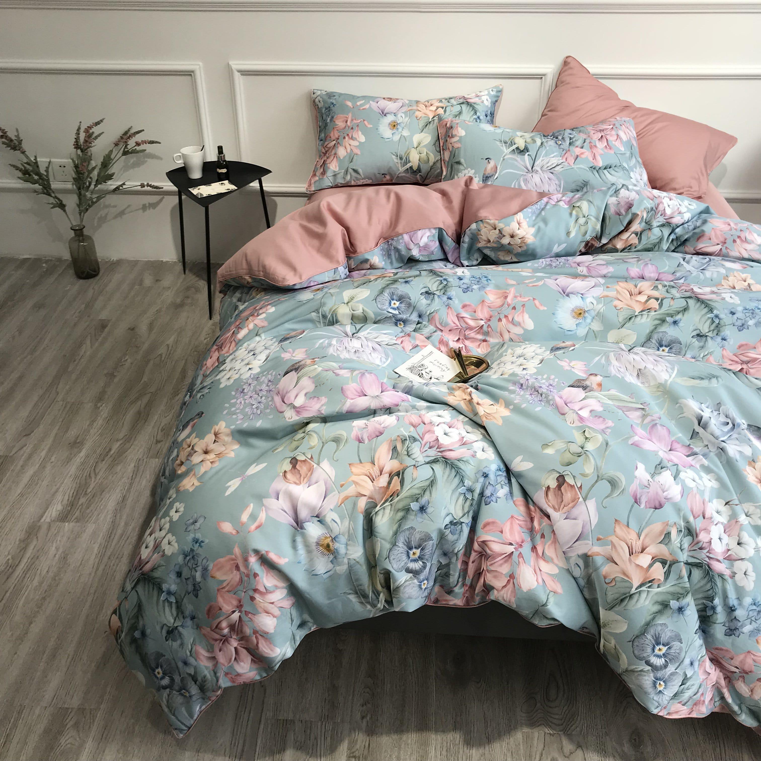 Sunset Blues Duvet Cover Set (Long-staple Sateen Cotton) — view 15