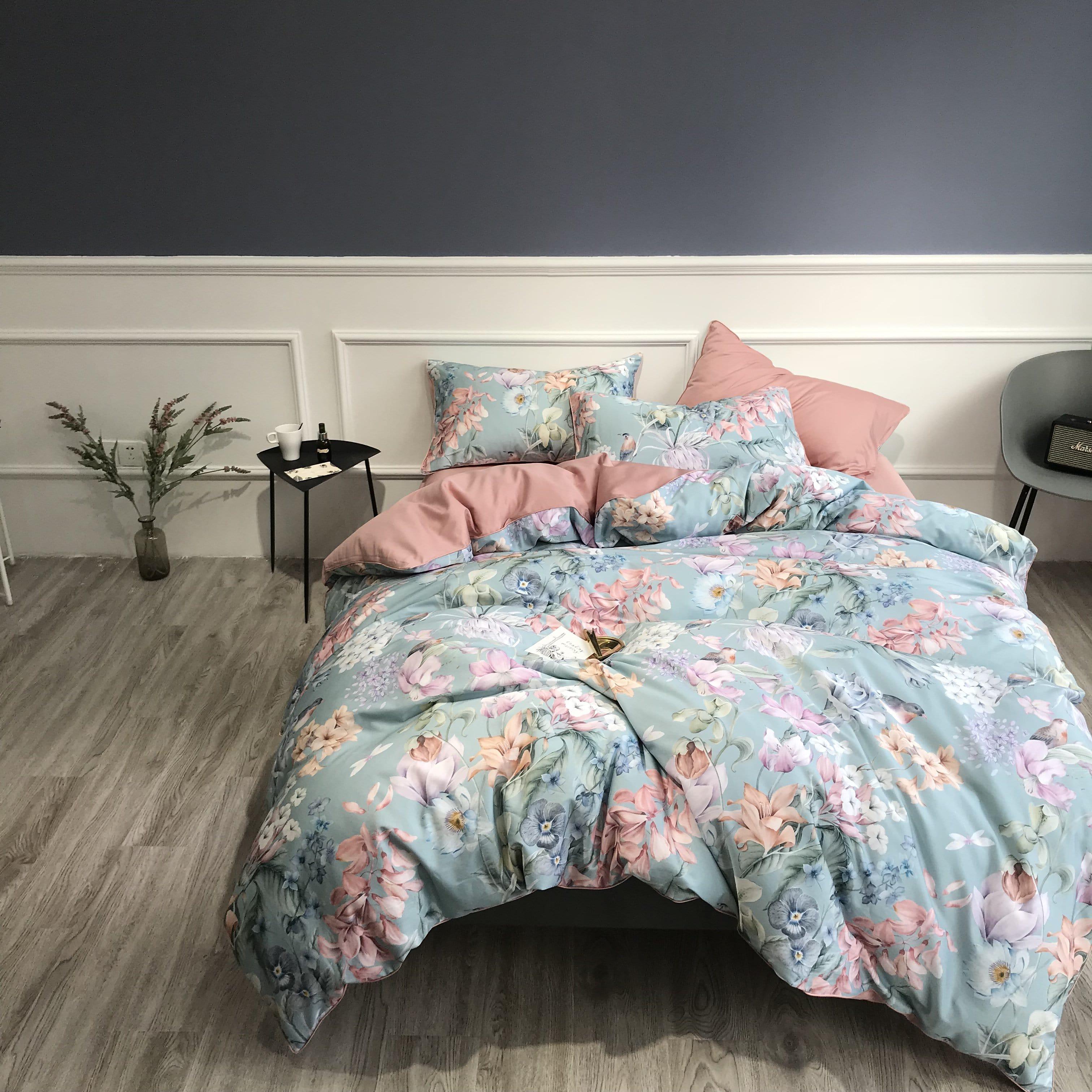 Sunset Blues Duvet Cover Set (Long-staple Sateen Cotton) — view 17