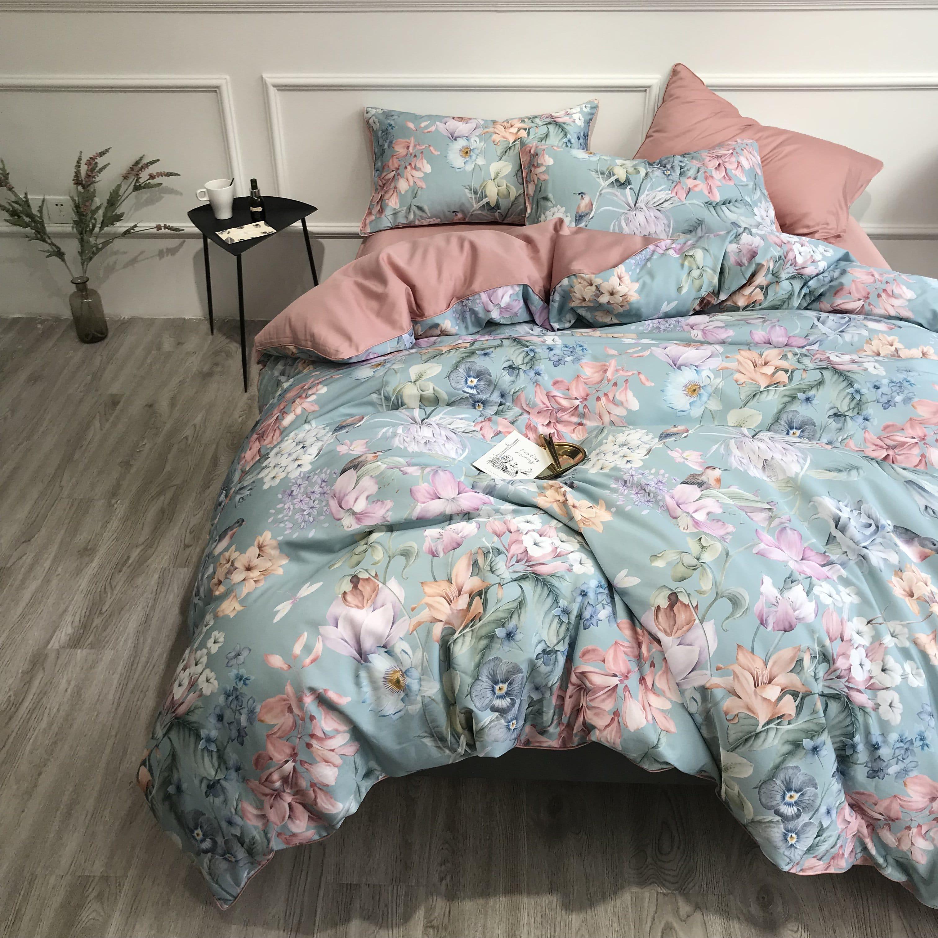 Sunset Blues Duvet Cover Set (Long-staple Sateen Cotton) — view 18