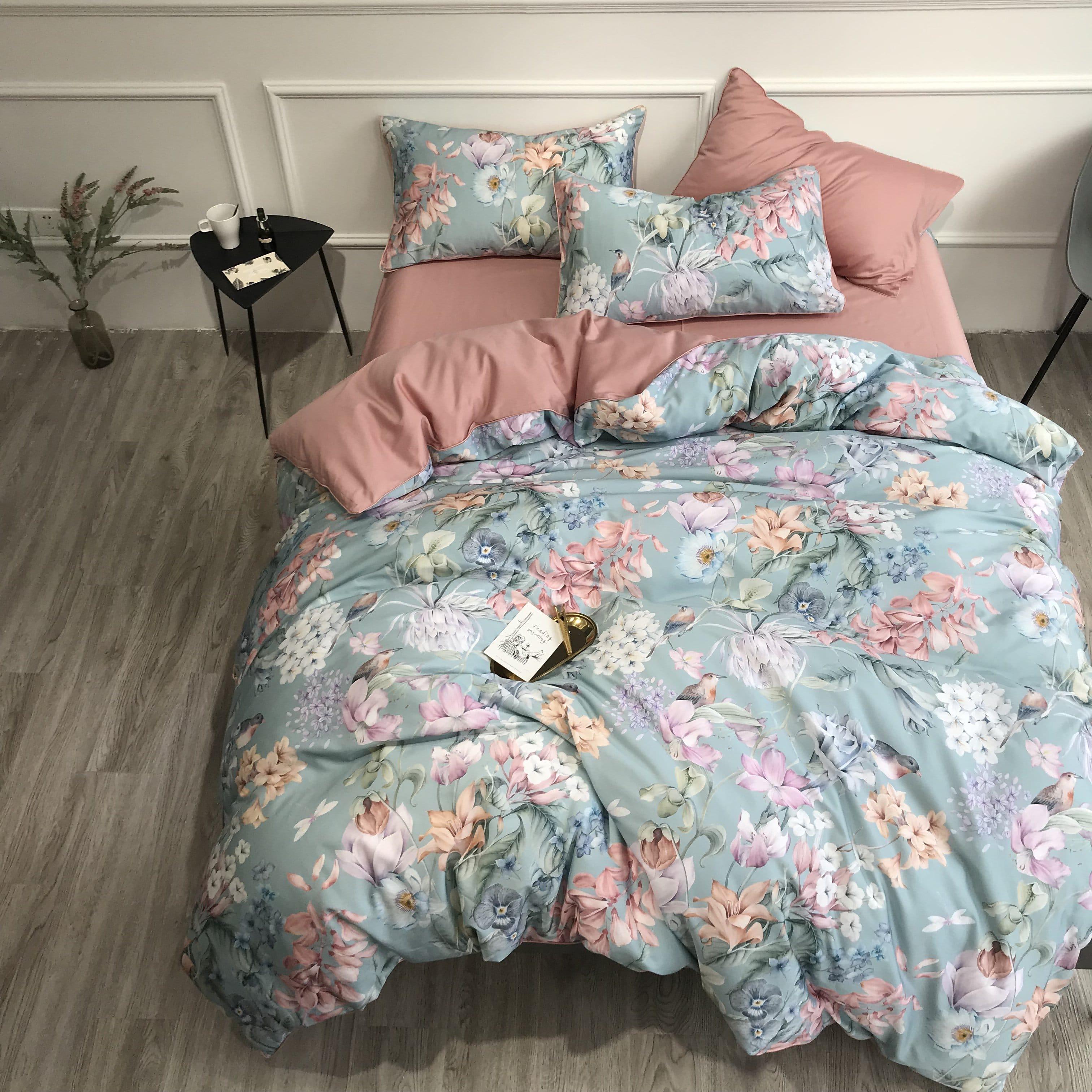 Sunset Blues Duvet Cover Set (Long-staple Sateen Cotton) — view 19