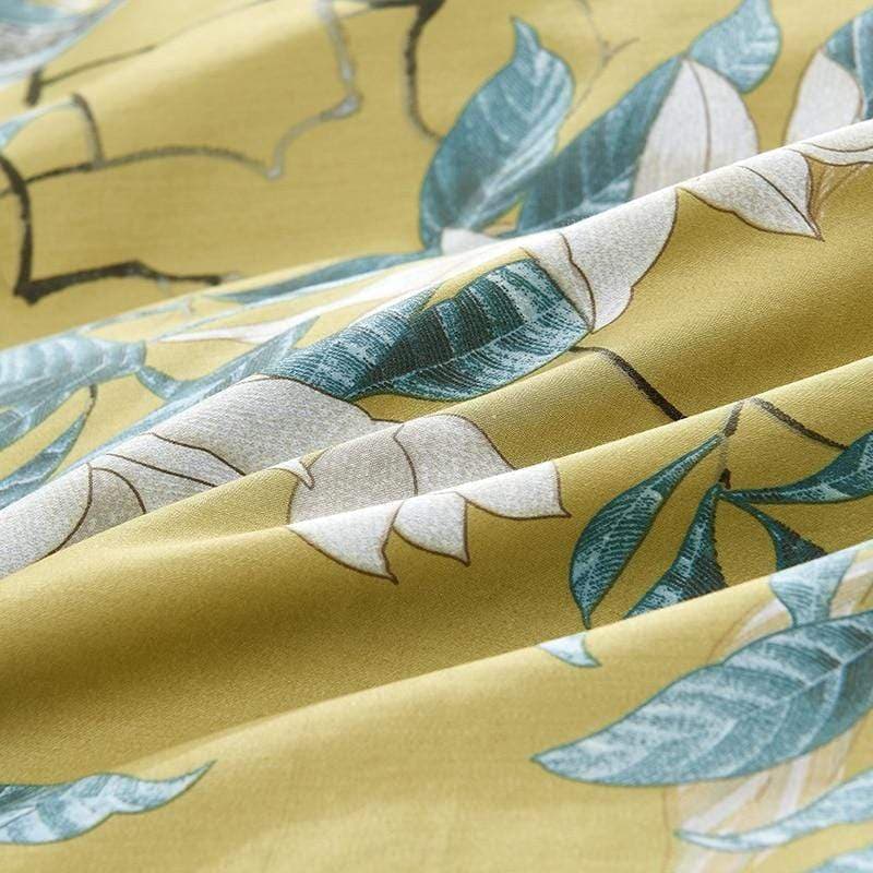 Tranquility Yellow Duvet Cover Set (Long-staple Sateen Cotton) — view 5
