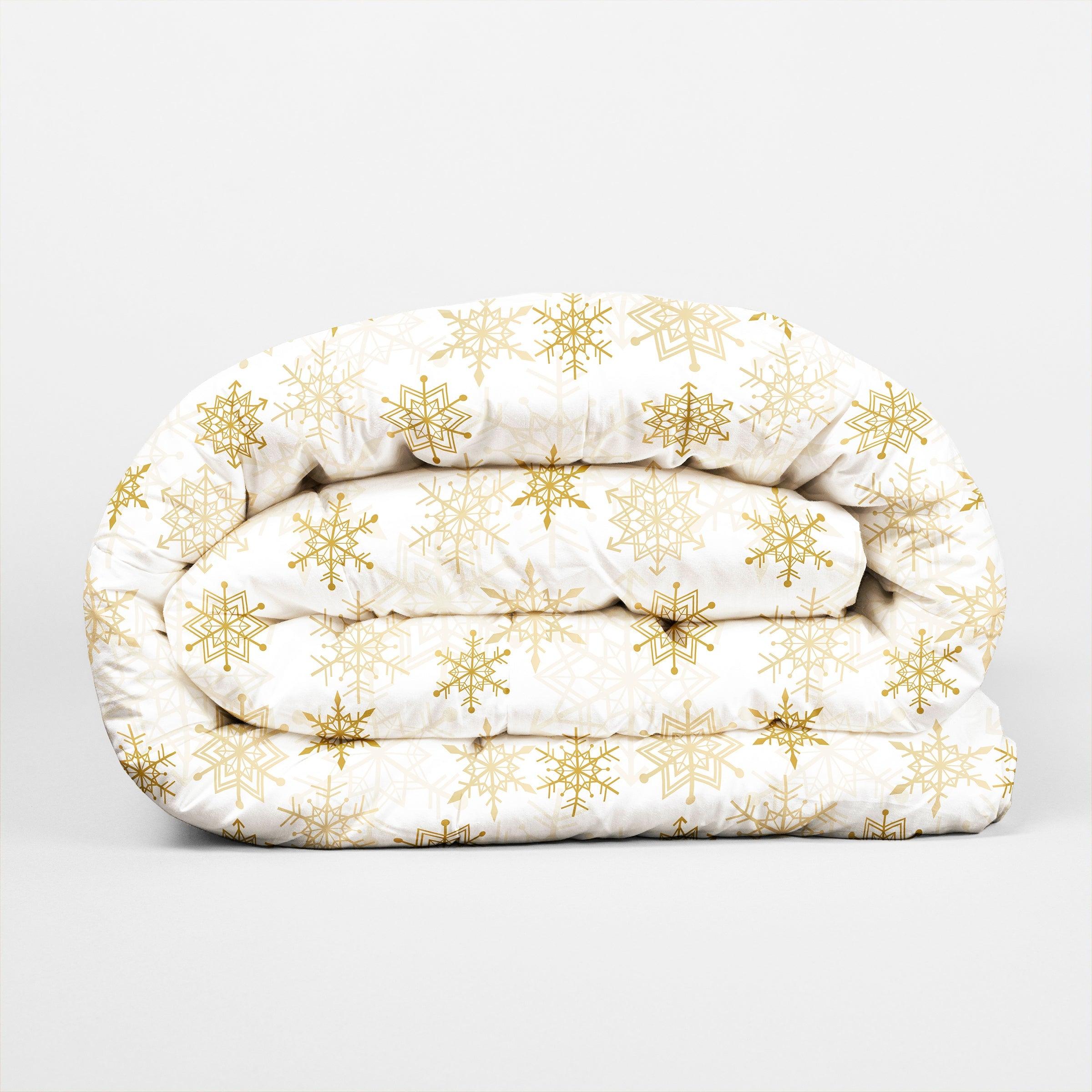 Winter Christmas Snowflakes Duvet Cover Set — view 7
