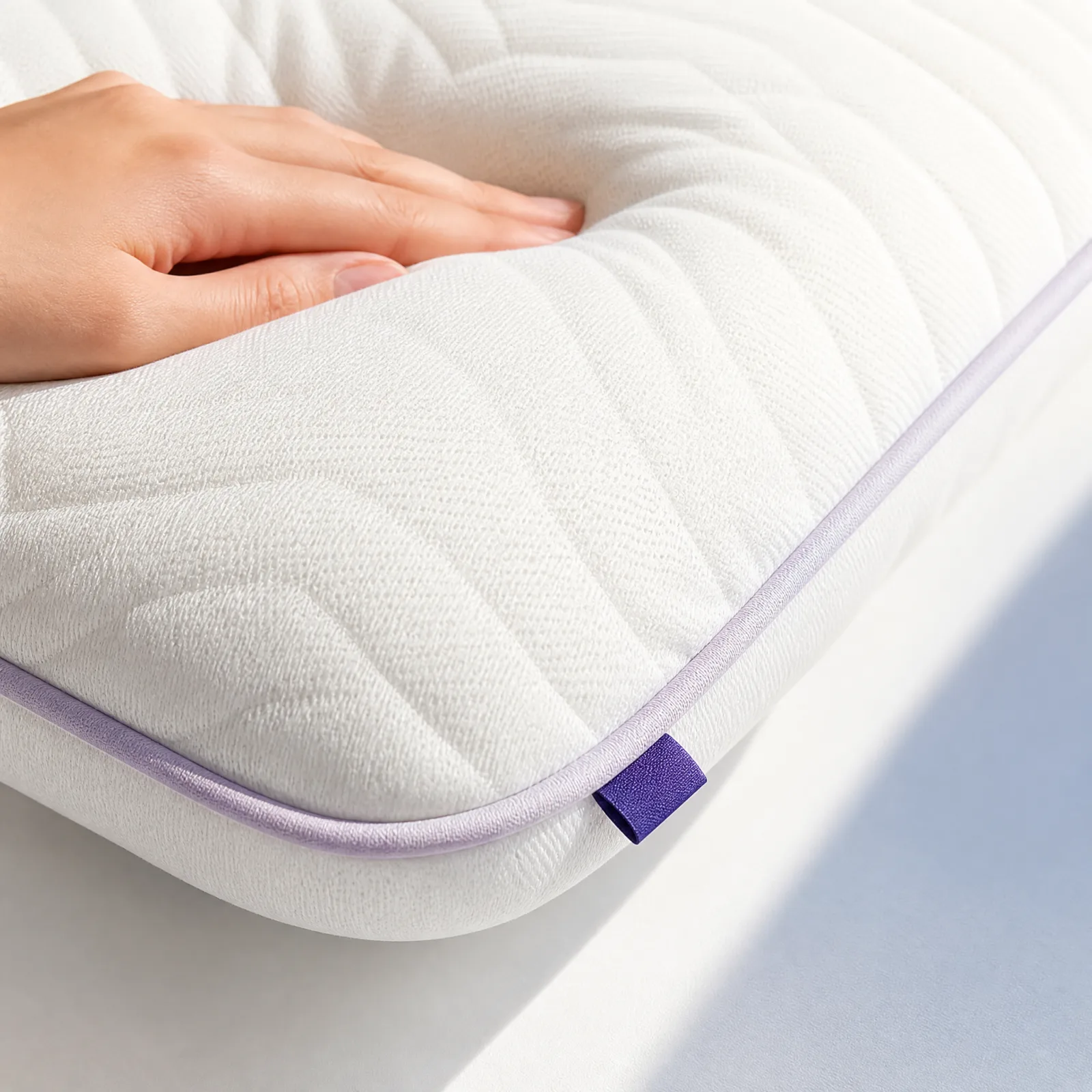 close-up of the lumuwala hug pillow textured cover